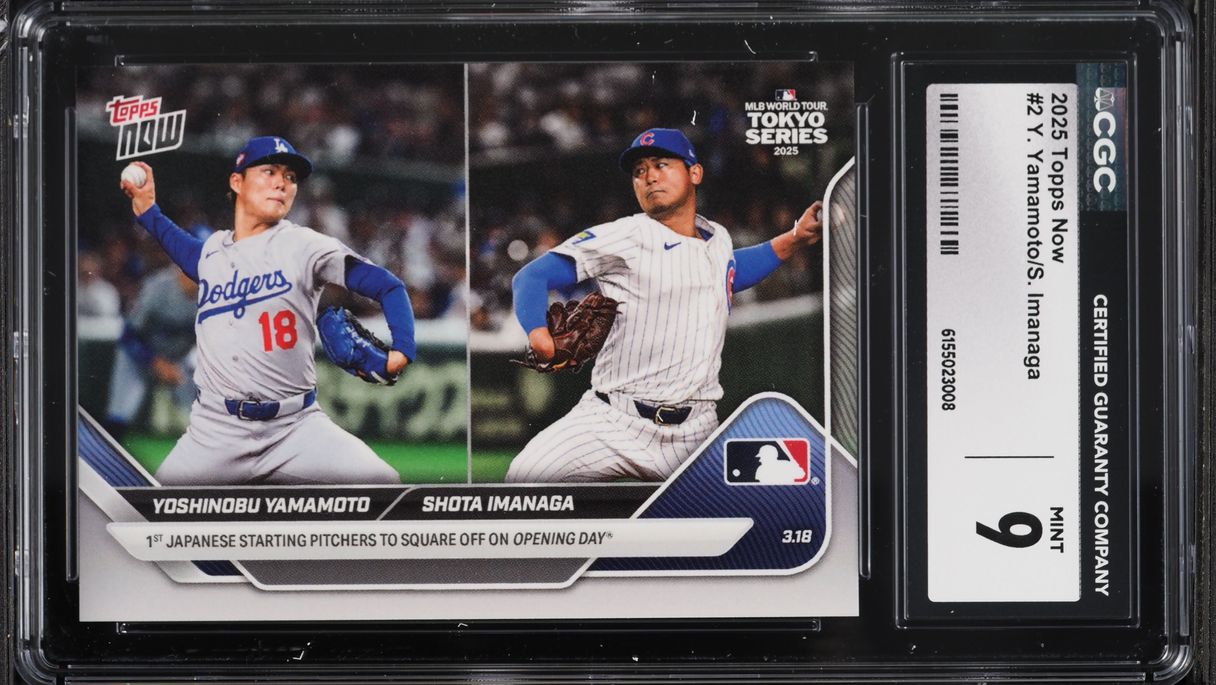 2025 Topps Now Yoshinobu Yamamoto & Shota Imanaga #2 CGC 9 MINT