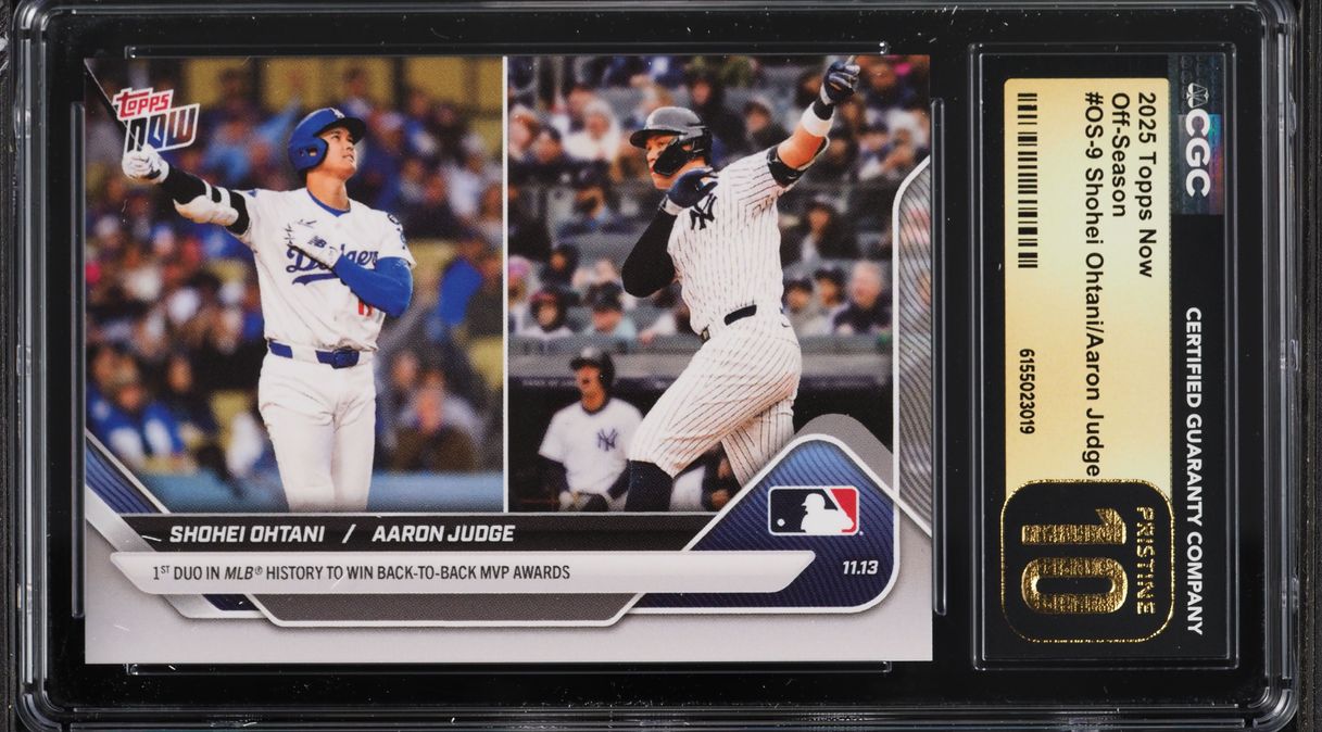 2025 Topps Now Off-Season Shohei Ohtani & Aaron Judge #OS-9 CGC 10 PRISTINE