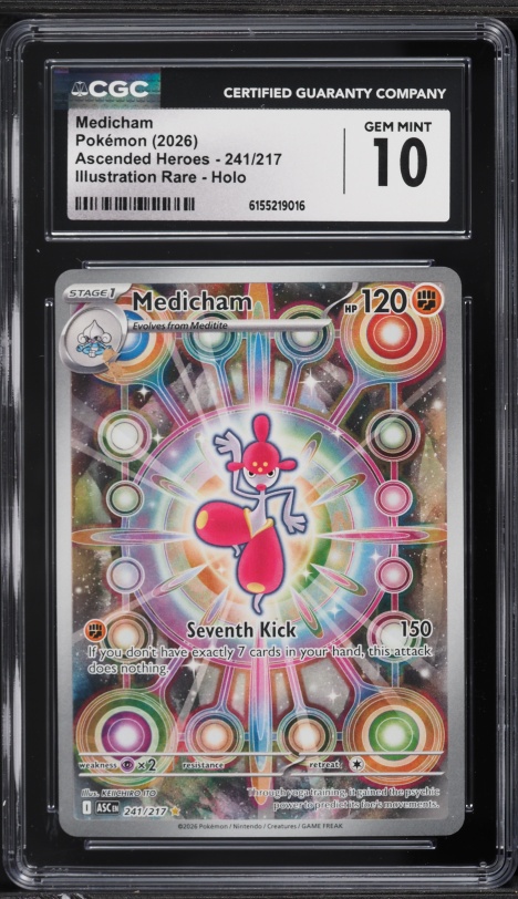 2026 Pokemon Mega Ascended Heroes IR Medicham #241 CGC 10 GEM MINT