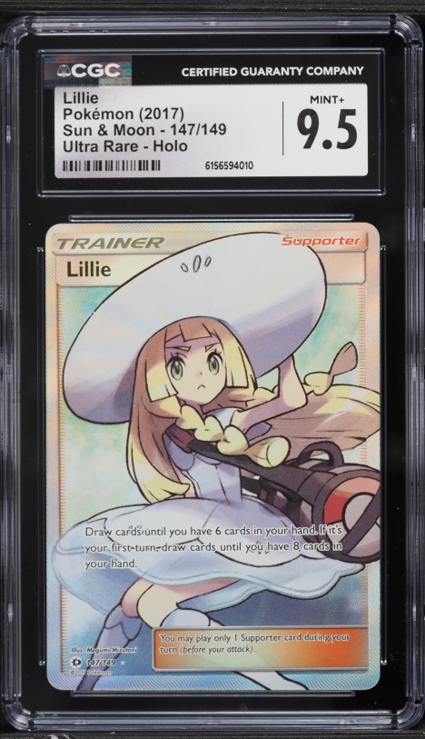 2022 Pokemon Chinese Sun & Moon Gift Box Full Art Lillie #5 PSA 10