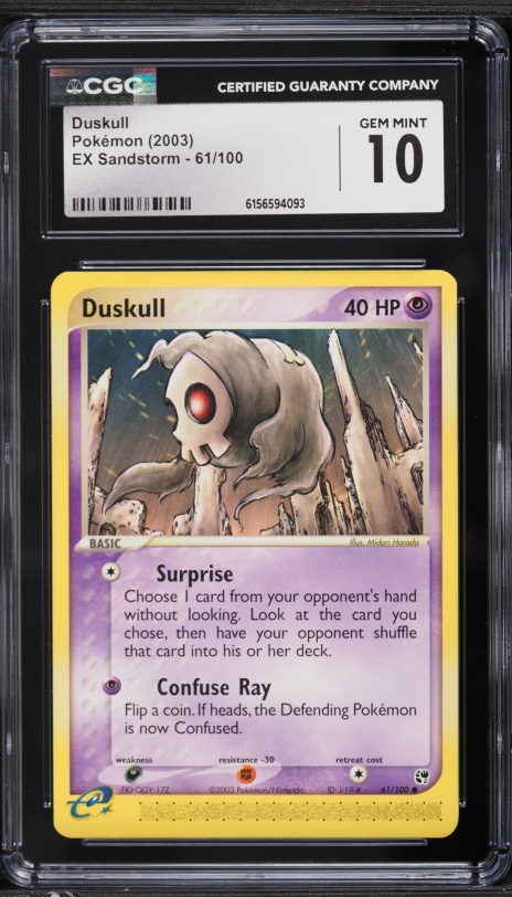 2003 Pokemon EX Sandstorm Duskull #61 CGC 10 GEM MINT