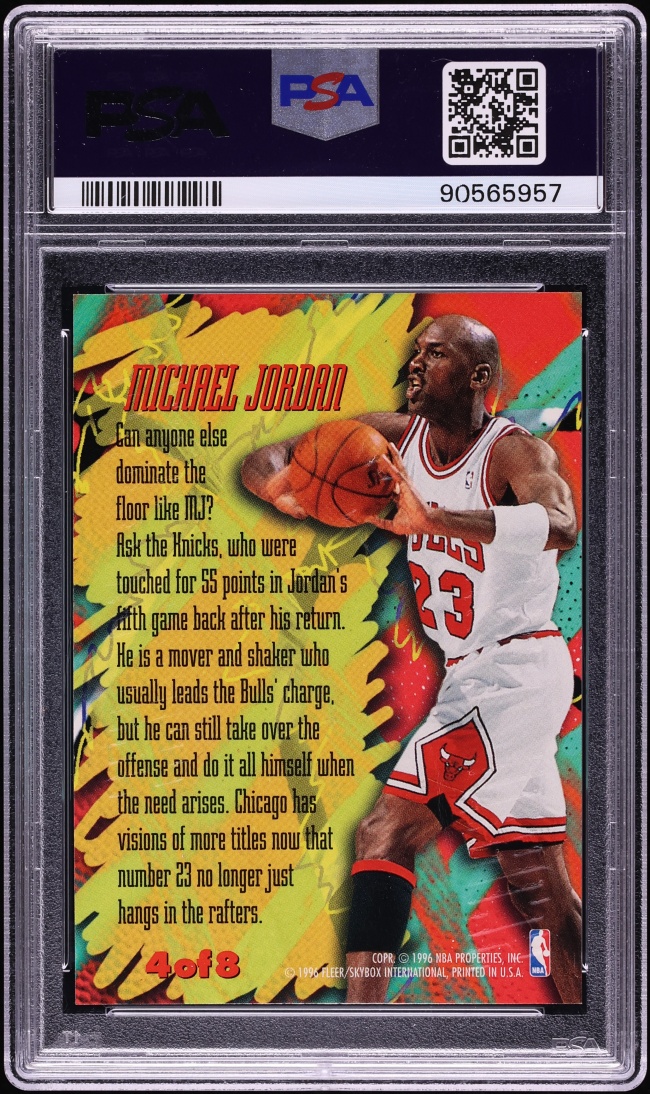 1995 Metal Scoring Magnets Michael Jordan #4 PSA 10 GEM MINT