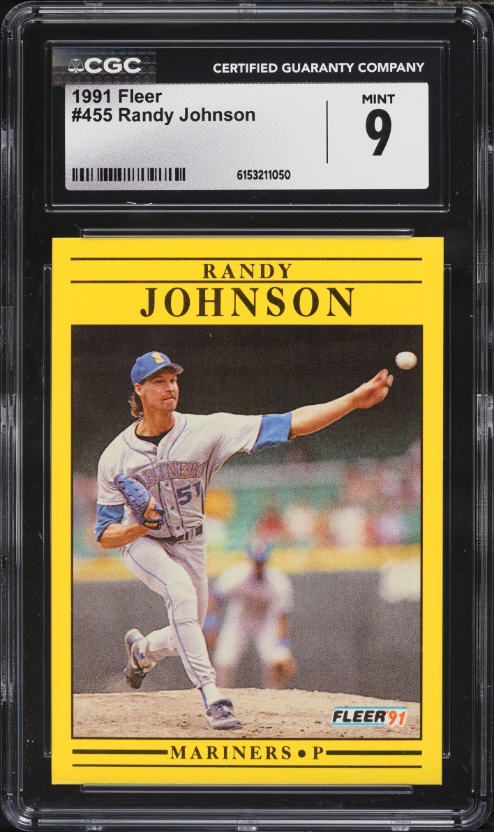 1991 Fleer Randy Johnson #455 CGC 9 MINT