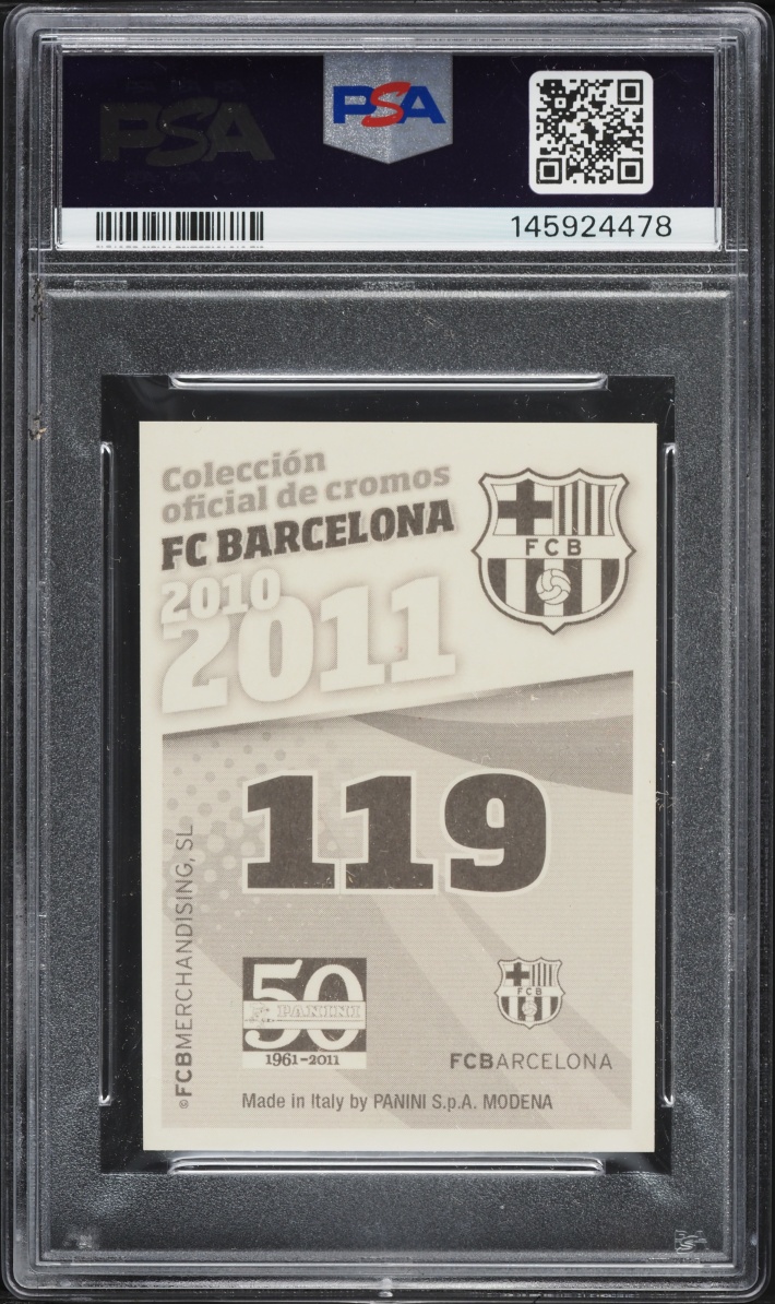 2010 Panini FC Barcelona Lionel Messi #119 PSA 9 MINT