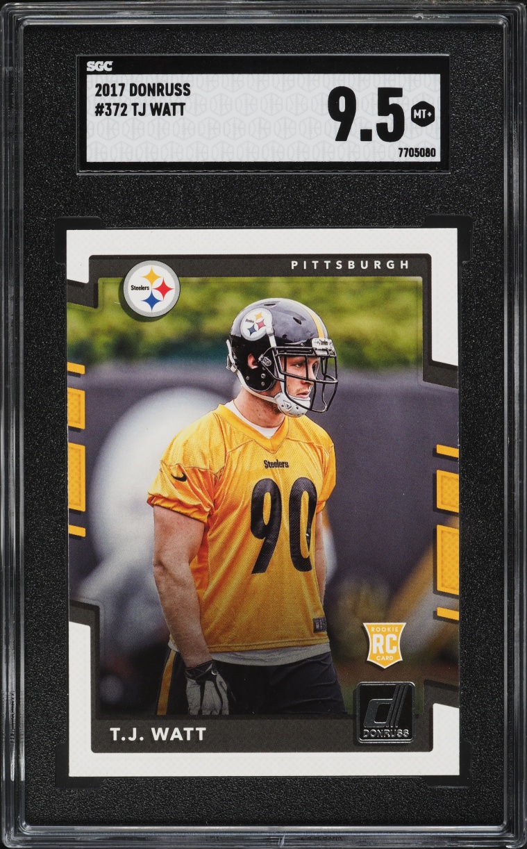 2017 Donruss TJ Watt ROOKIE #372 SGC 9.5 MINT+