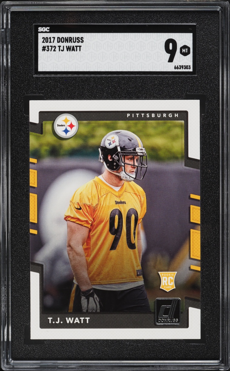 2017 Donruss TJ Watt ROOKIE #372 SGC 9 MINT