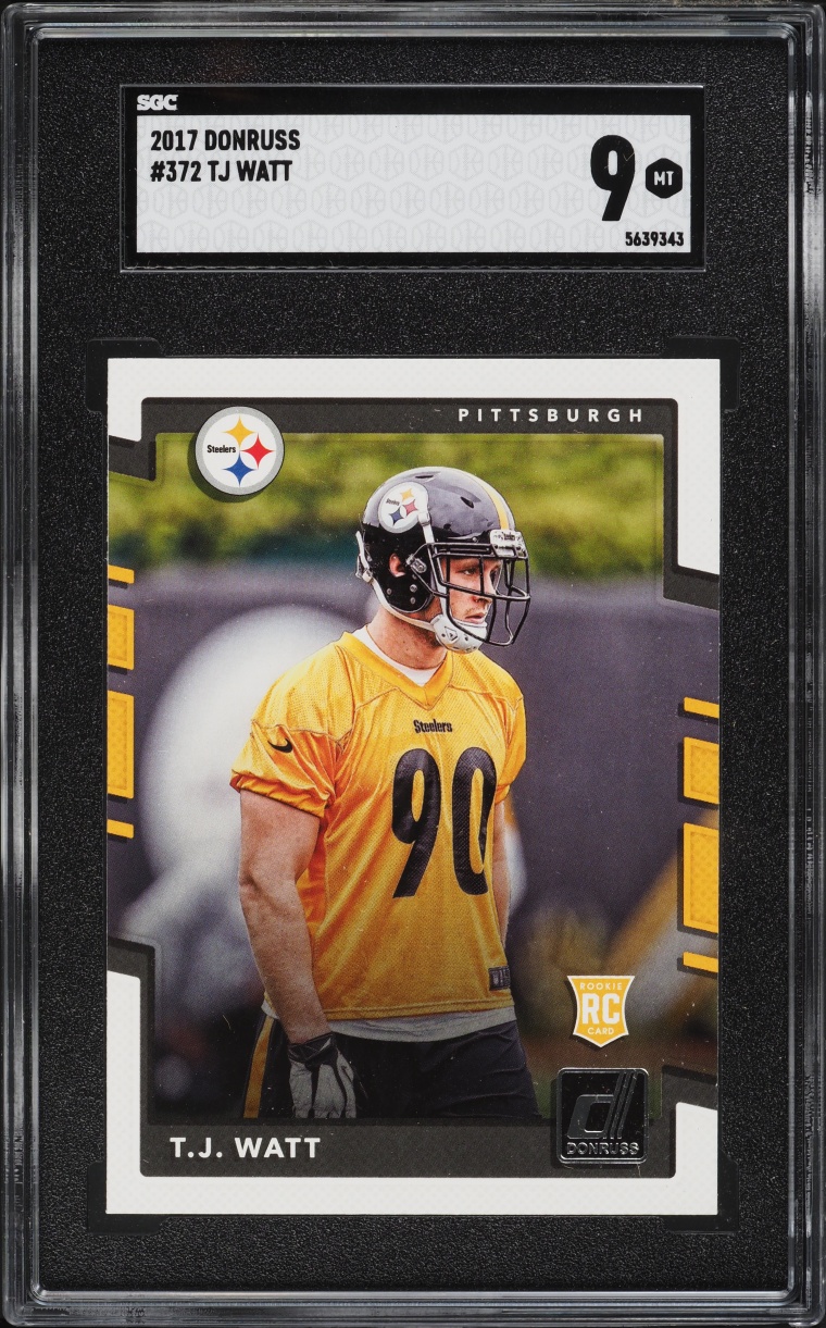 2017 Donruss TJ Watt ROOKIE #372 SGC 9 MINT