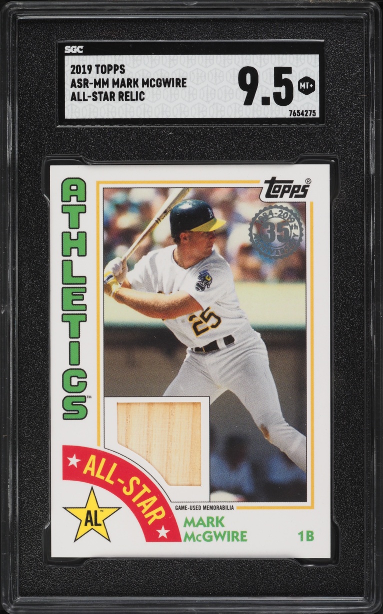 2019 Topps All-Star Relic Mark Mcgwire #ASR-MM SGC 9.5 MINT+