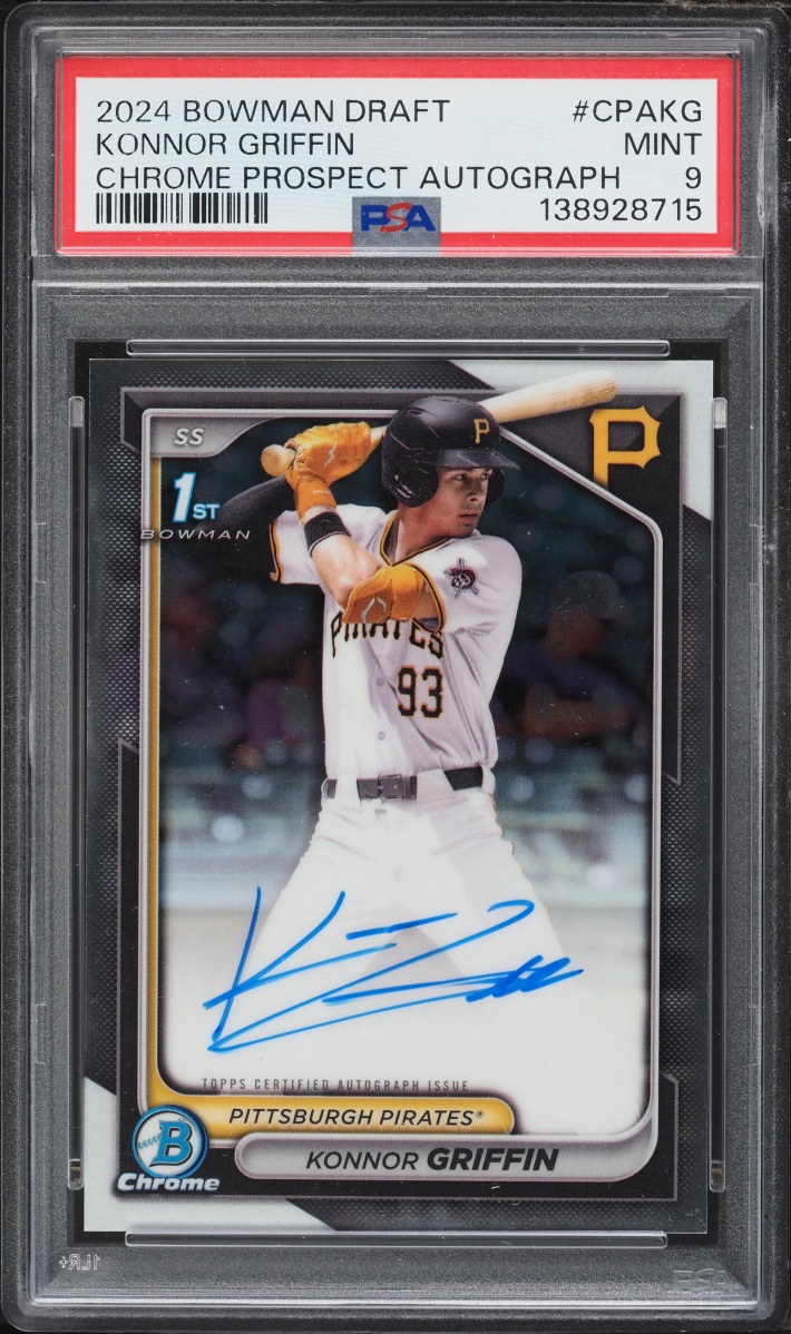 2024 Bowman Chrome Draft Konnor Griffin PROSPECT AUTO #CPA-KG PSA 9 MINT