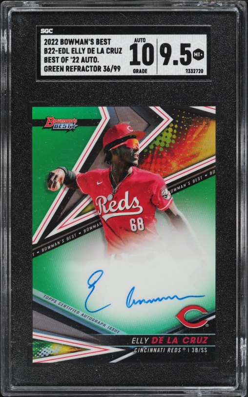 2022 Bowman Chrome Sapphire Elly De La Cruz PROSPECT #BCP-50 PSA