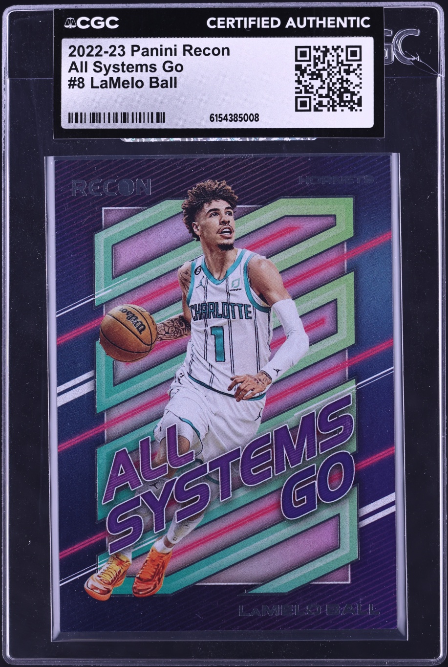 2022 Panini Recon All Systems Go LaMelo Ball #8 CGC AUTH