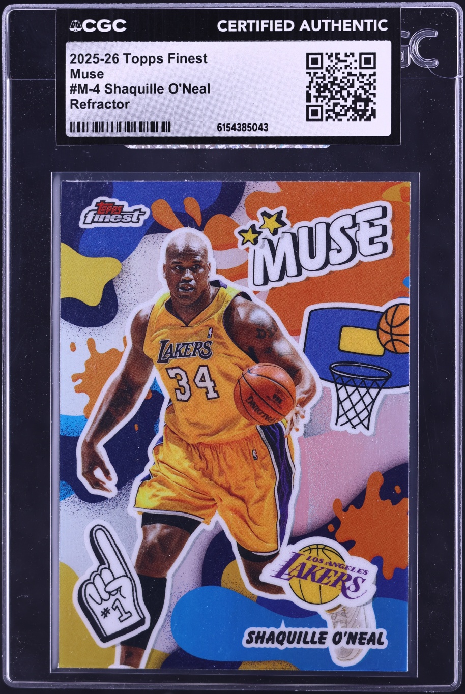2025 Finest Muse Refractor Shaquille O'Neal #M-4 CGC AUTH