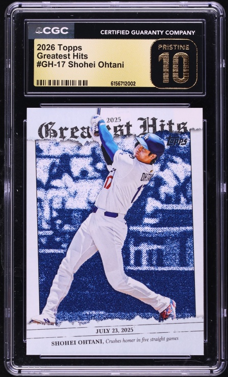 2026 Topps Greatest Hits Shohei Ohtani #GH-17 CGC 10 PRISTINE