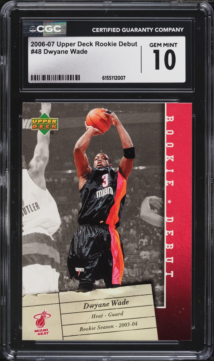 2006 Upper Deck Rookie Debut Dwyane Wade #48 CGC 10 GEM MINT