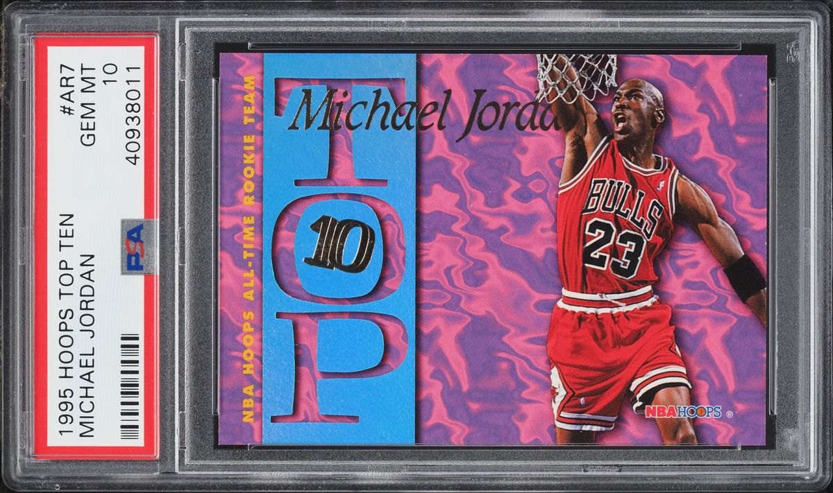 1995 Hoops Top Ten Michael Jordan #AR7 PSA 10 GEM MINT