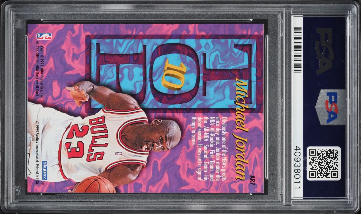 1995 Hoops Top Ten Michael Jordan #AR7 PSA 10 GEM MINT
