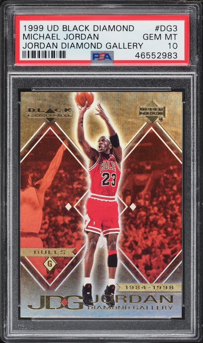 1999 Upper Deck Black Diamond Jordan Gallery Michael Jordan #DG3 PSA 10 GEM MINT