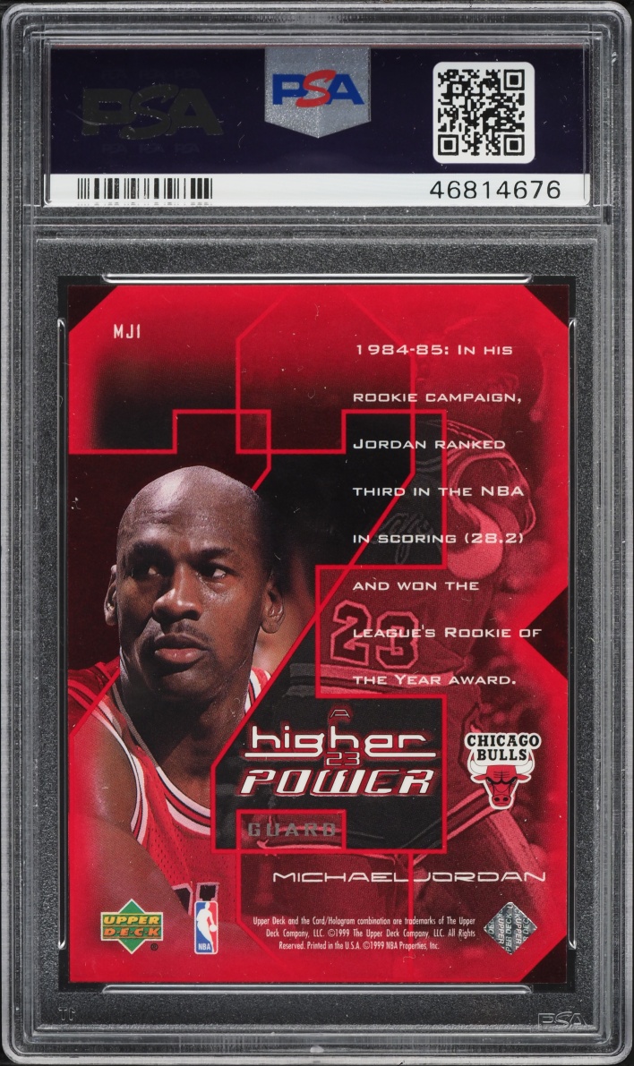1999 Upper Deck MJ A Higher Power Michael Jordan #MJ1 PSA 10 GEM MINT