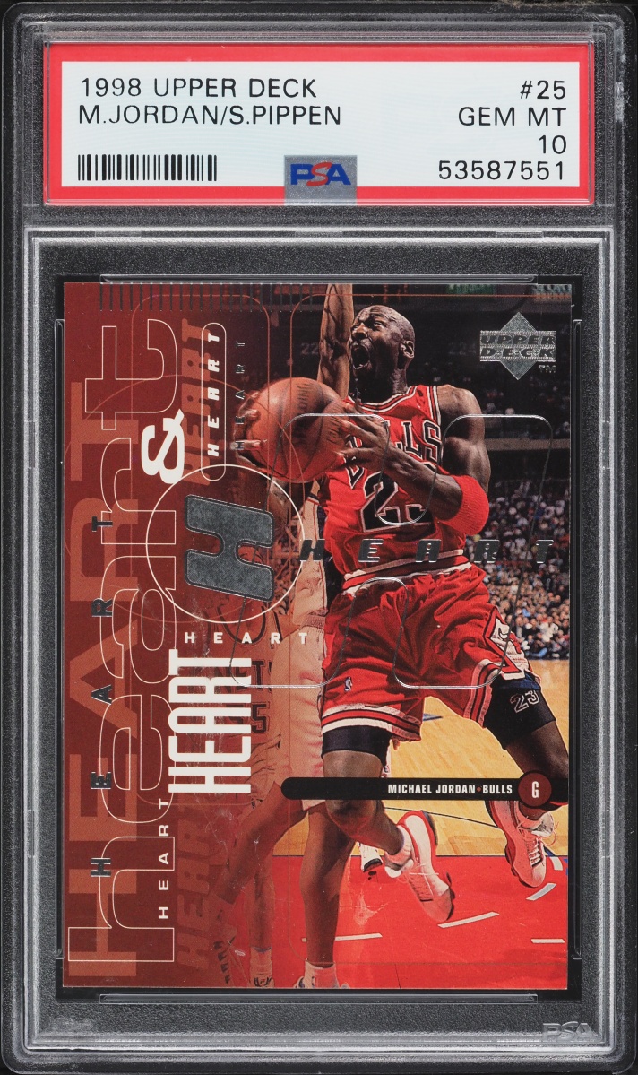1998 Upper Deck Basketball Michael Jordan & Scottie Pippen #25 PSA 10 GEM MINT