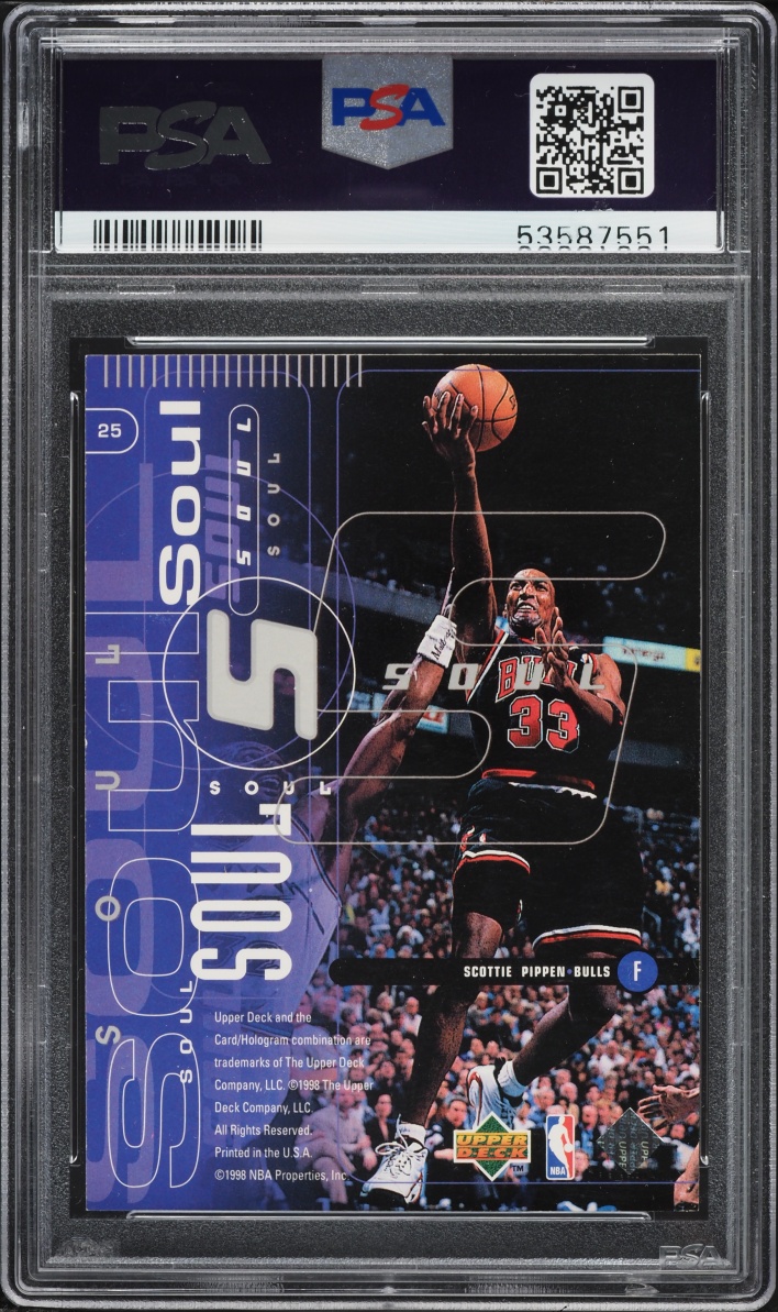 1998 Upper Deck Basketball Michael Jordan & Scottie Pippen #25 PSA 10 GEM MINT