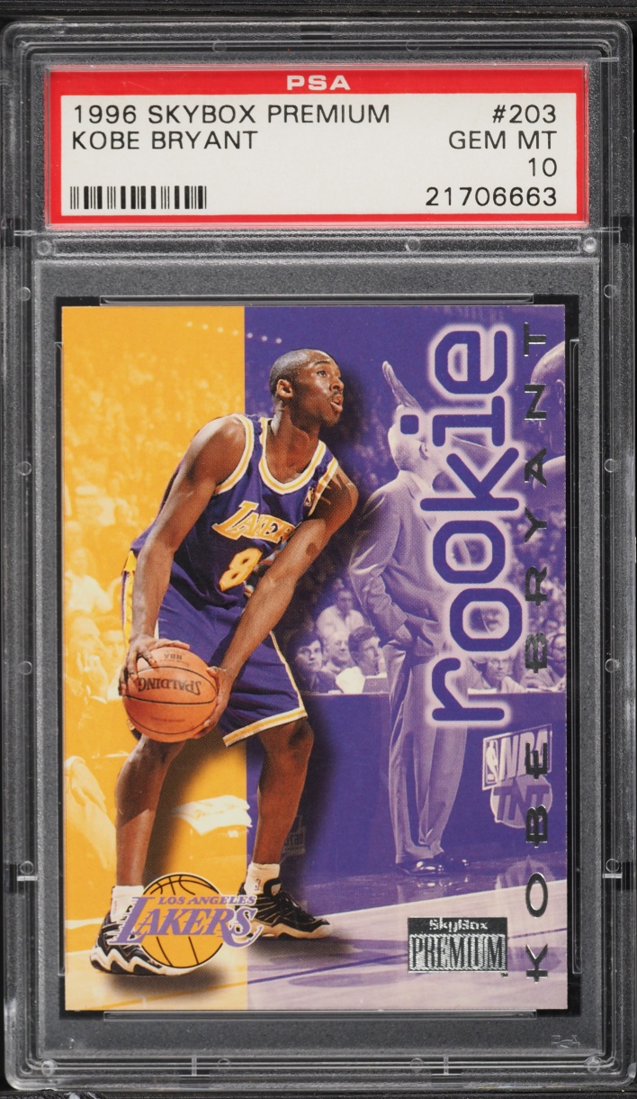 1996 Skybox Premium Kobe Bryant ROOKIE #203 PSA 10 GEM MINT