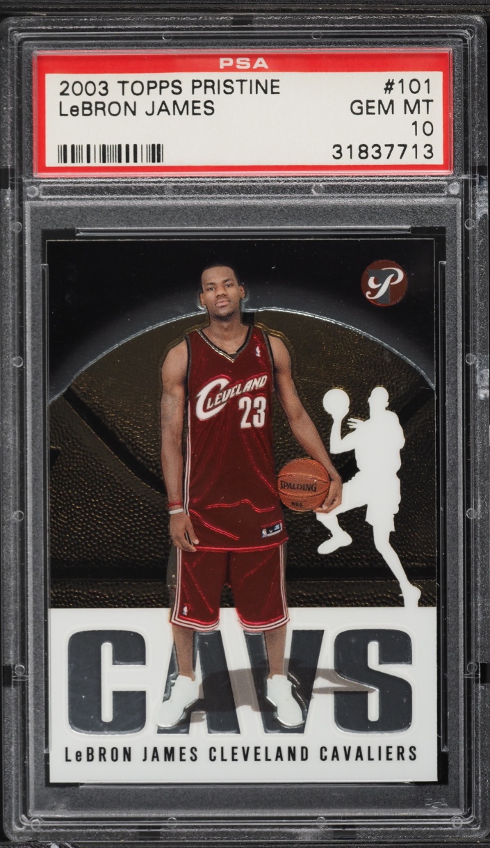2003 Topps Pristine LeBron James ROOKIE #101 PSA 10 GEM MINT