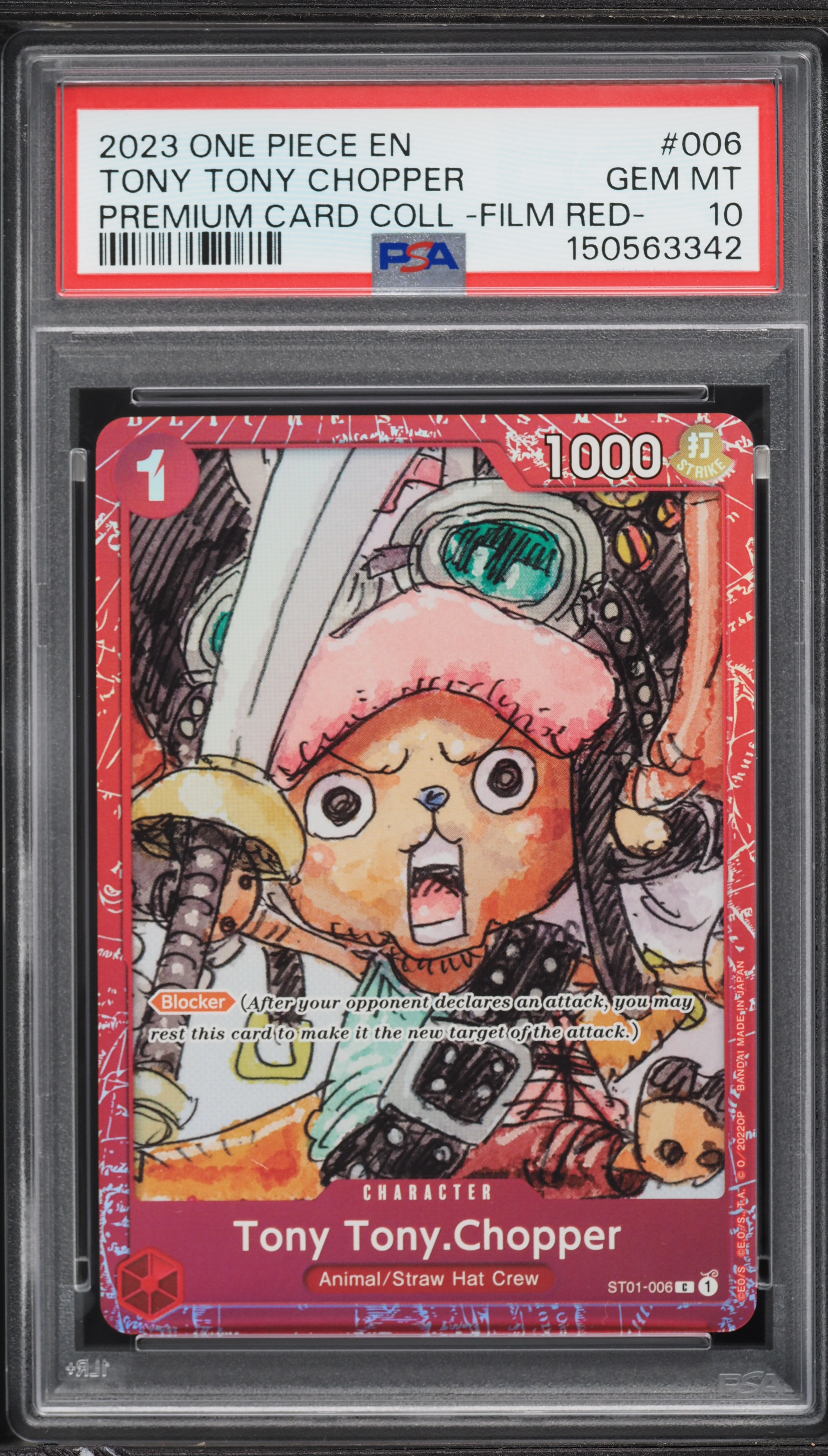 2023 One Piece Premium Collection Film Red Tony Tony Chopper #ST01