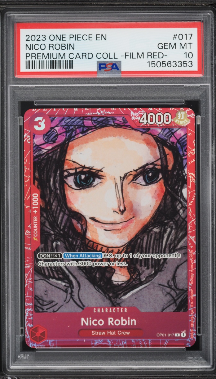 2023 One Piece Premium Collection Film Red Nico Robin #OP01-017 PSA 10 GEM MINT