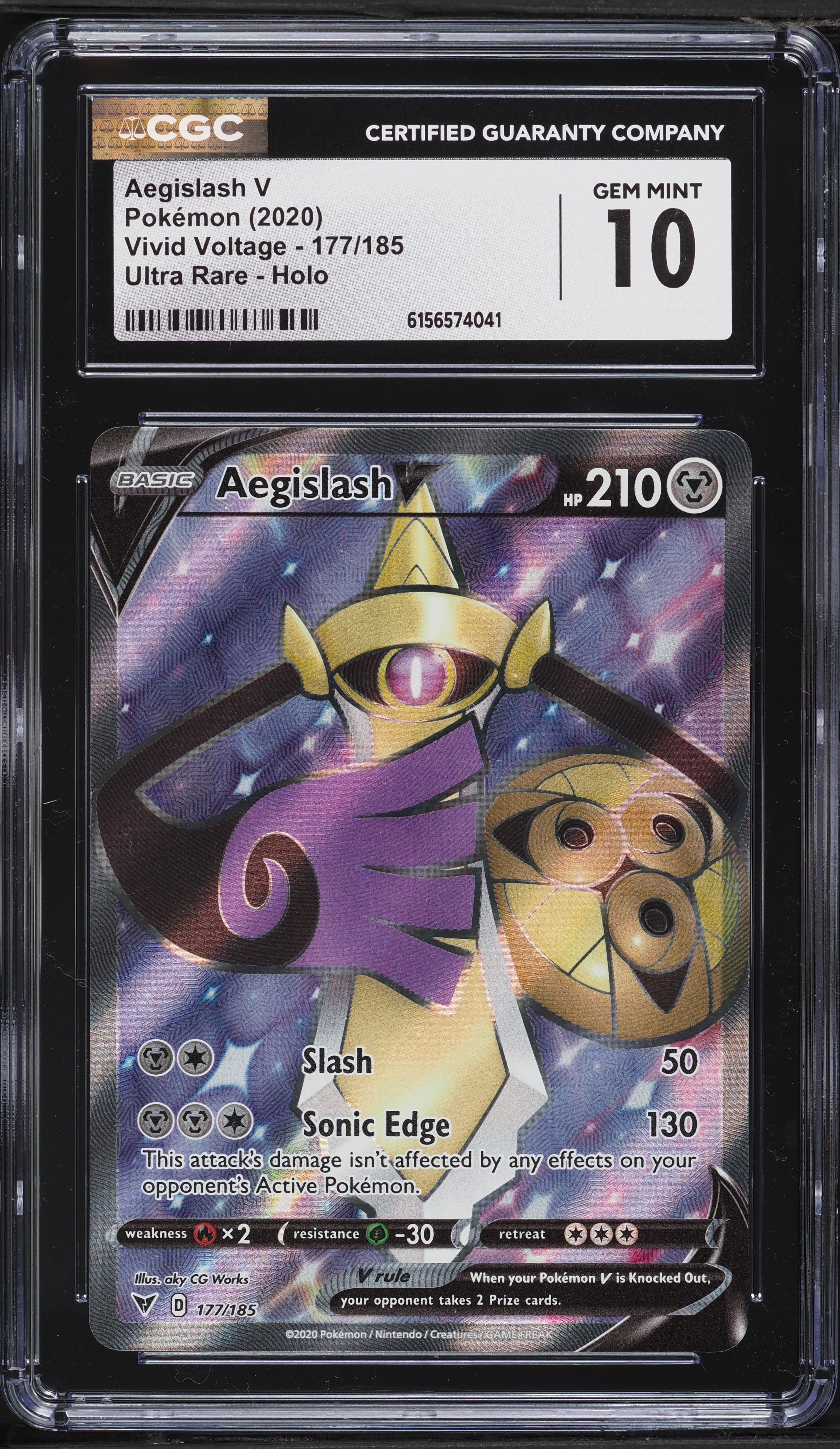 aegislash v pokemon card Ultra Rare 126/185 Pokmon Tcg Vivid Voltage Colorless Sonic Edge (130) This attacks damage isnt affected by any effects on your opponents Active Pokmon Aegislash VMAX (Secret) 190/185 -