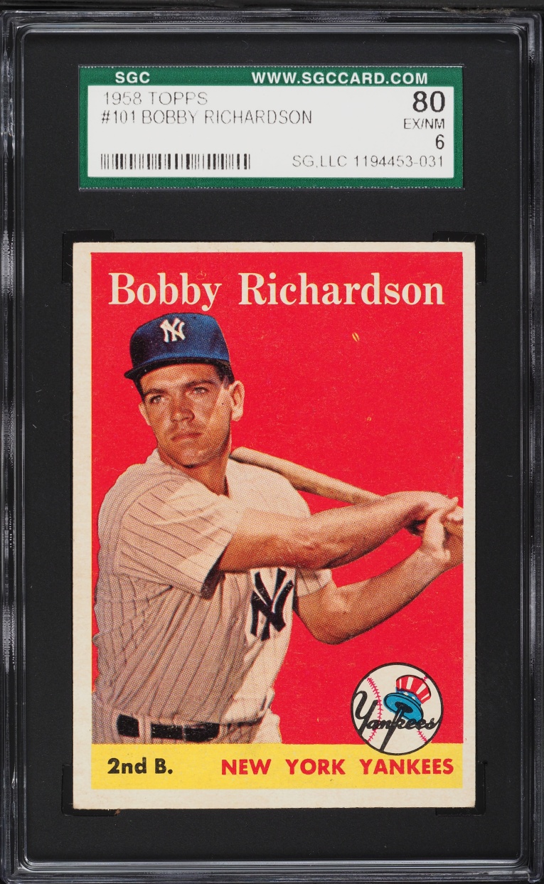 1958 Topps Bobby Richardson #101 SGC 6 EXMT