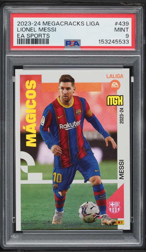 2020 Topps Inception UEFA Perfect 10 Blue Lionel Messi AUTO DNA 10