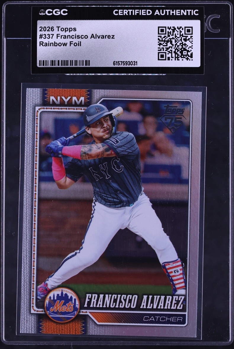2026 Topps Rainbow Foil Francisco Alvarez #337 CGC AUTH