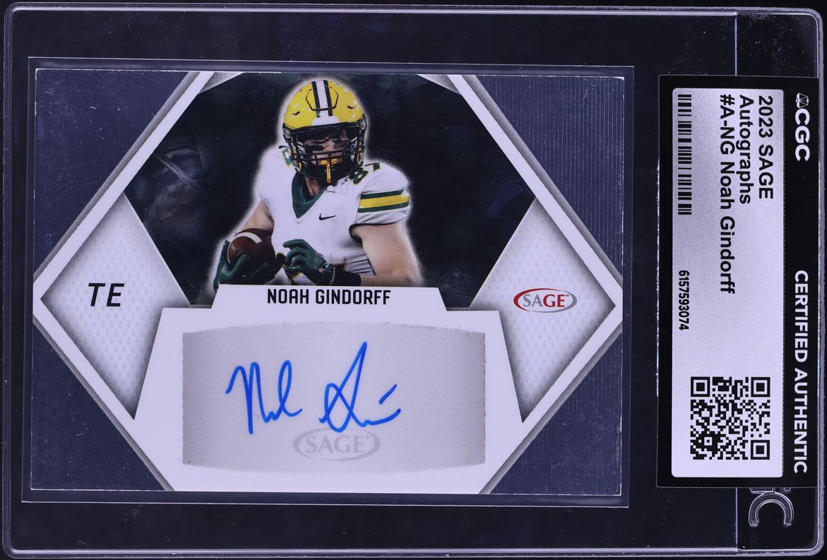 2023 SAGE Football Noah Gindorff ROOKIE AUTO #A-NG CGC AUTH