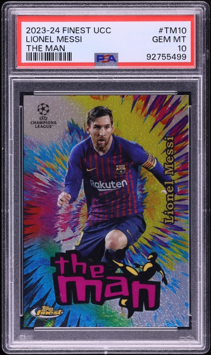 2023 Finest UEFA Club Competitions The Man Lionel Messi #TM10 PSA 