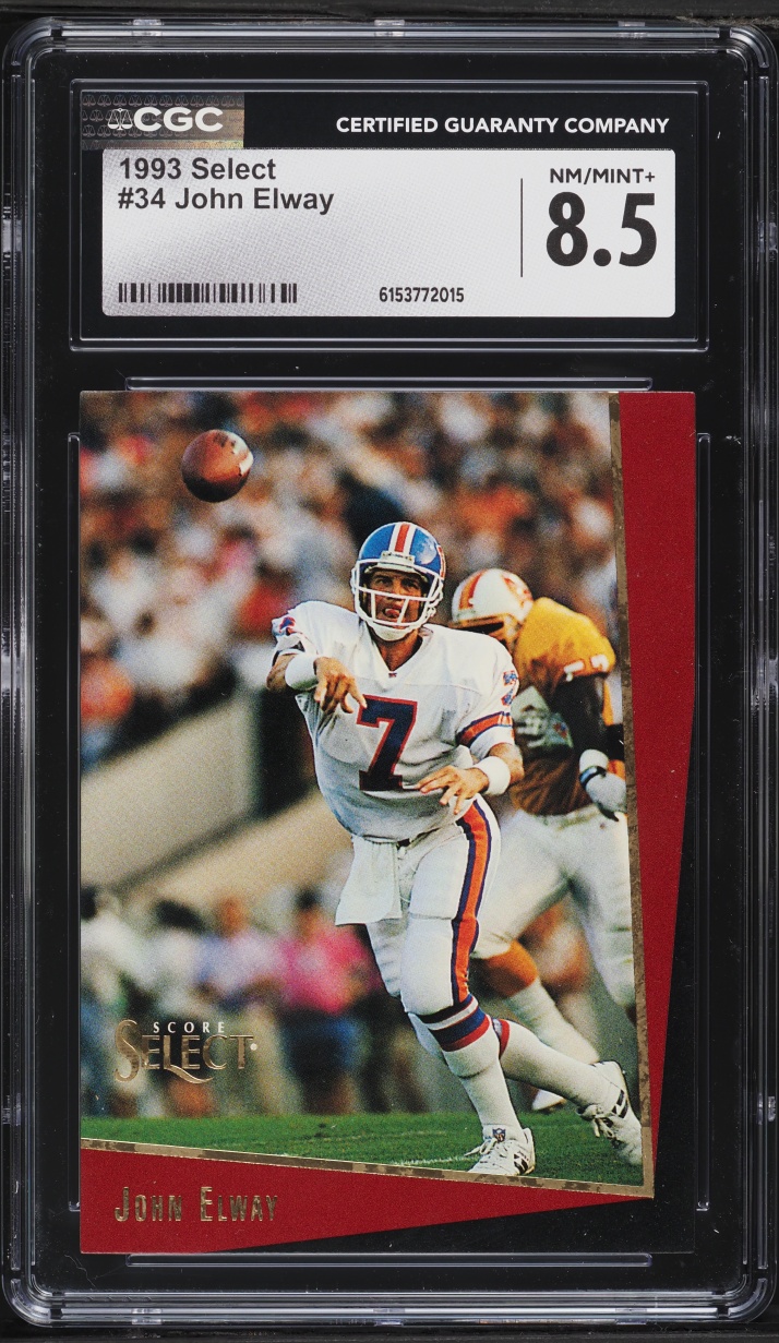 1993 Select John Elway #34 CGC 8.5 NM-MT+