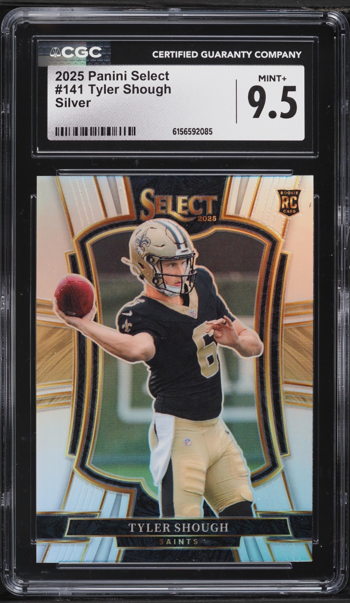 2025 Select Silver Tyler Shough ROOKIE #141 CGC 9.5 MINT+