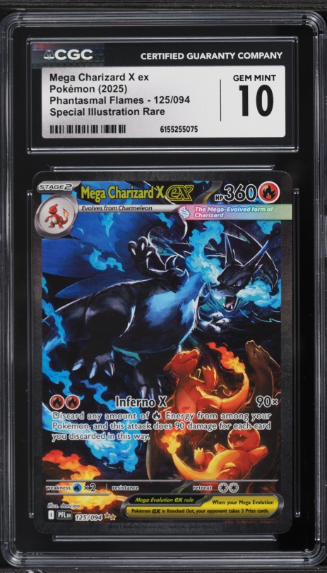H*5様 2025 ポケモン メガリザードンX EX #110 MINT CGC 10 GEM MINT JAPANESE POKEMON 2025 Mega Charizard X ex 094/080