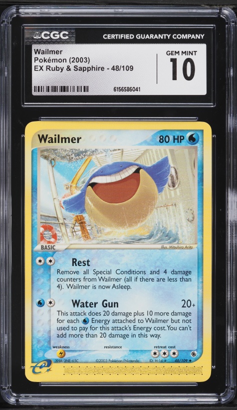 pokemon wailmer card Vintage 48/109 Reverse Holo Trading Card Pokmon Hit Points120 HP Form Wailmer 040/159 Sv09: Journey Together