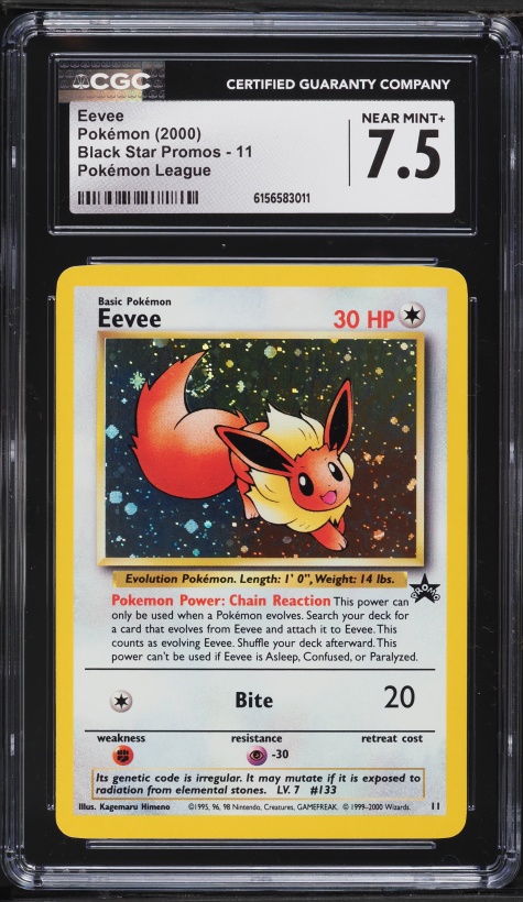 Pokemon - Eevee (11) - Wizards Black Star Promos - Holofoil Pokemon - Eevee (11) - Wizards Black Star Promos - Holofoil