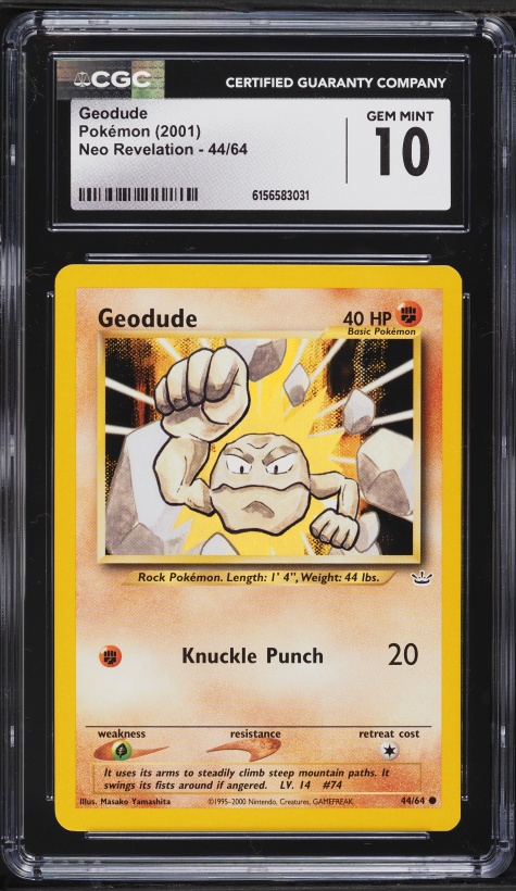 1995 geodude pokemon card | EX Legend Maker Mint / near mint condition trading card Pokemon Single Card NEO REVELATION