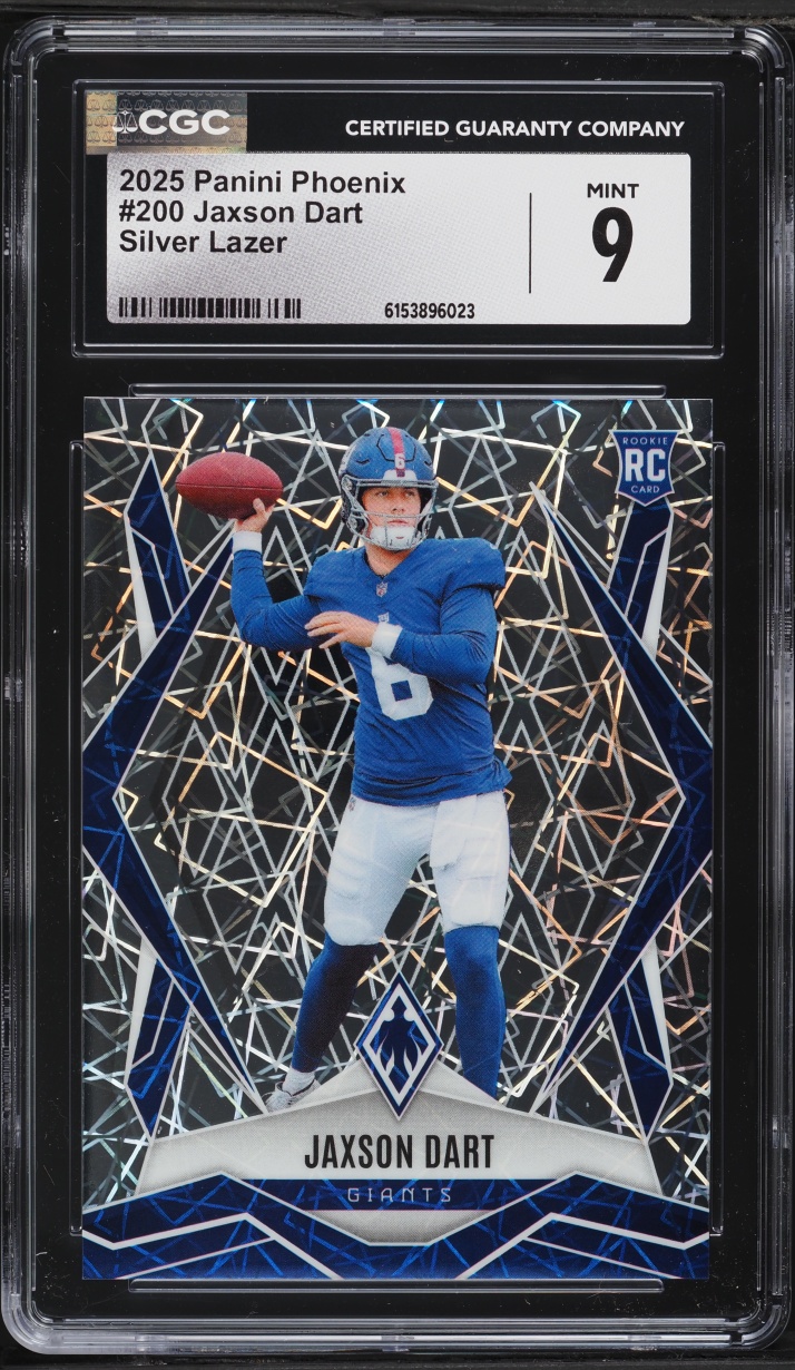 2025 Panini Phoenix Silver Lazer Jaxson Dart ROOKIE #200 CGC 9 MINT