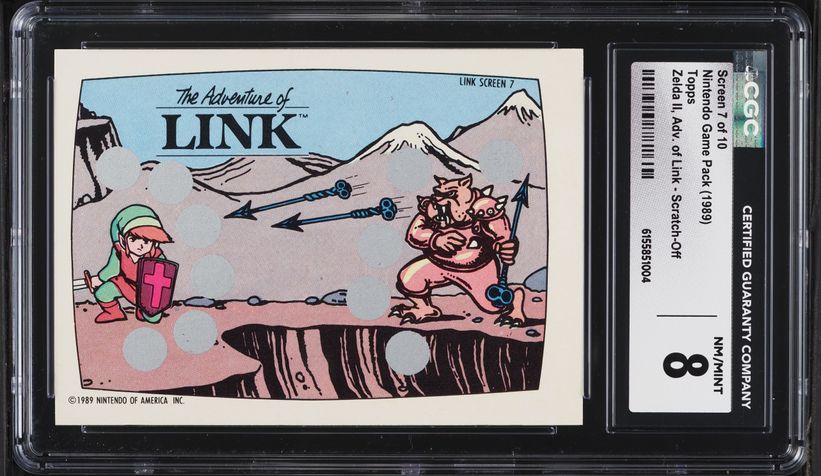 1989 Topps Nintendo Game Tip Stickers The Legend Of Zelda #5 PSA
