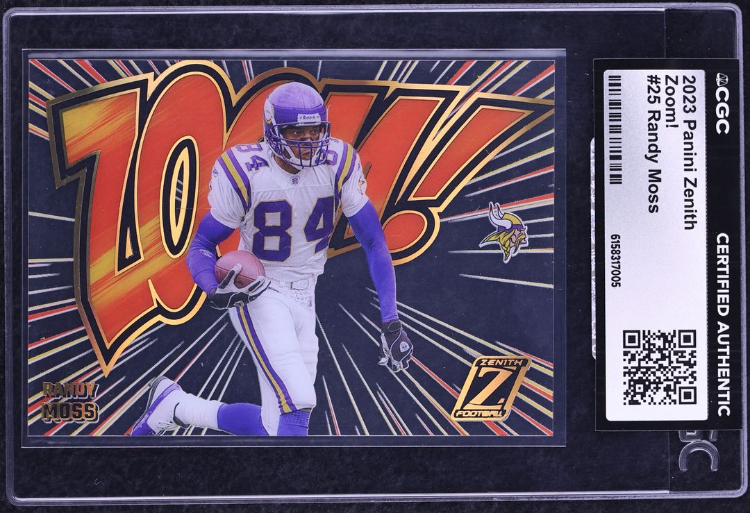 2023 Panini Zenith Zoom! Randy Moss #25 CGC AUTH