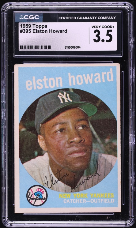 1959 Topps Elston Howard #395 CGC 3.5 VG+