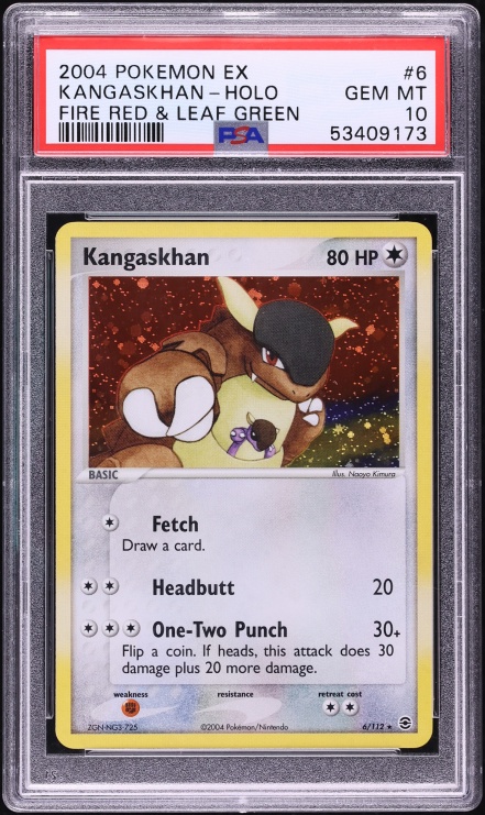 2004 Pokemon EX Fire Red & Leaf Green Holo Kangaskhan #6 PSA 10 GEM MINT