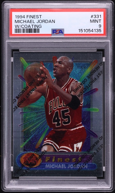 1994 Finest Basketball w/ Coating Michael Jordan #331 PSA 9 MINT
