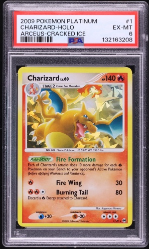 2009 Pokemon Platinum Arceus Holo Charizard #1 CGC 7.5 NRMT+ on Fanatics Collect 2009 Pokemon Platinum Arceus Holo Charizard #1 CGC 7.5 NRMT+ on Fanatics Collect