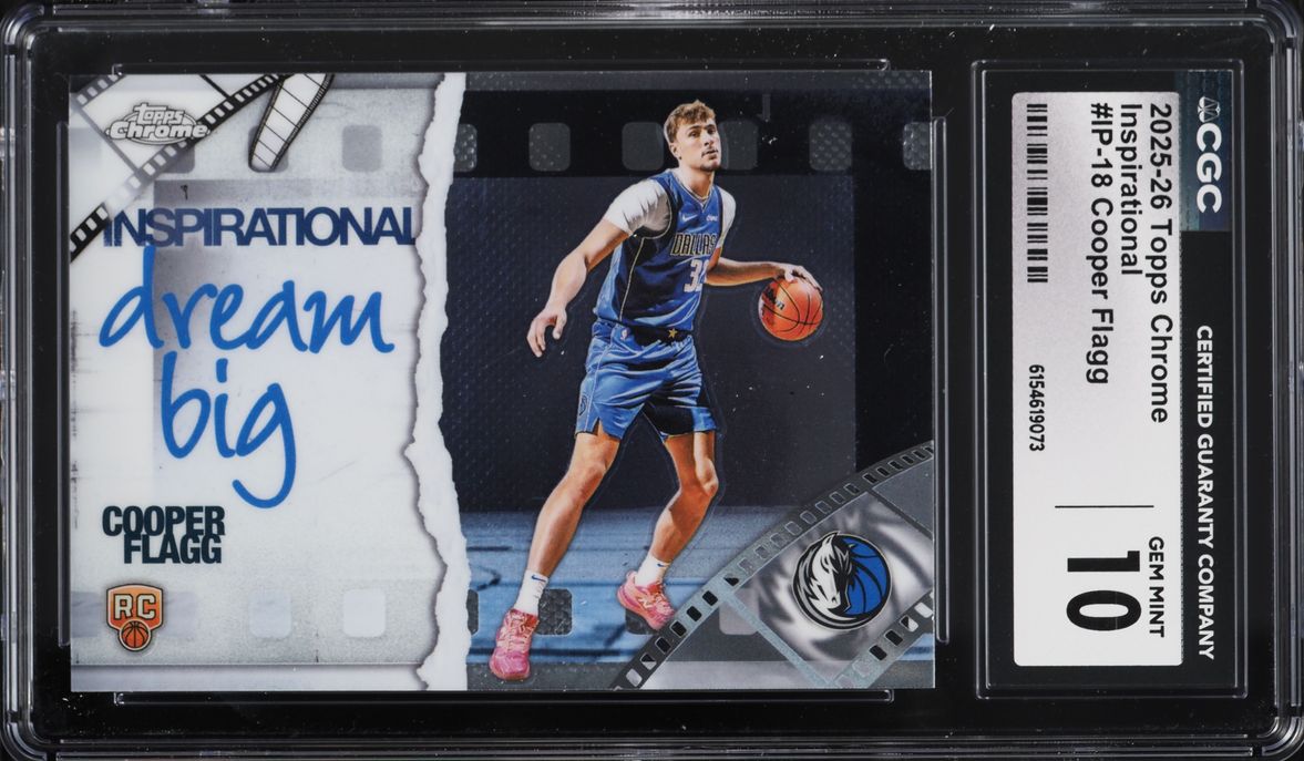2025 Topps Chrome Inspirational Cooper Flagg ROOKIE #IP-18 CGC 10 GEM MINT