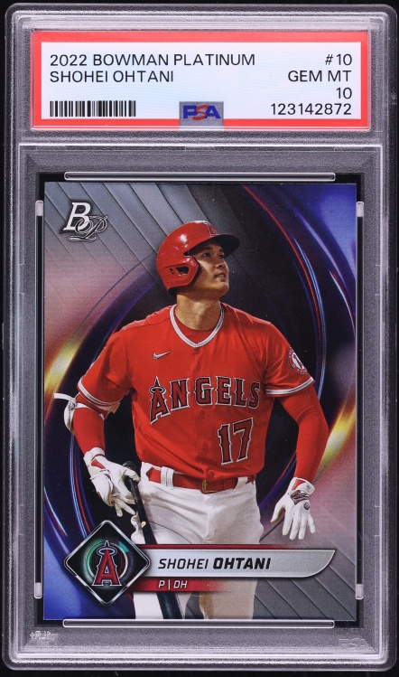 2022 Bowman Platinum Shohei Ohtani #10 PSA 10 GEM MINT