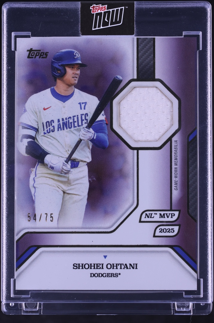 2025 Topps MLB MVP Collection Purple Foil Shohei Ohtani PATCH /75 #23-R